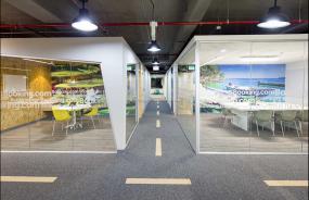 磨砂玻璃门装修实物图片