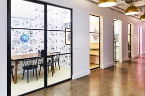 办公室磨砂玻璃效果图片