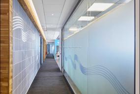 办公室磨砂玻璃装饰装修图片