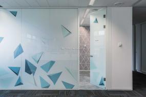 磨砂玻璃门装修实景图图片