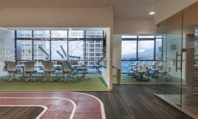 办公室磨砂玻璃装修效果图片