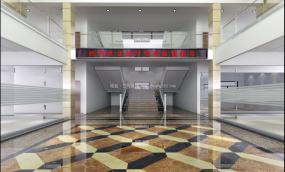 高端办公楼大厅装修效果图