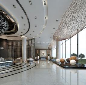 高档办公楼大厅装修图片