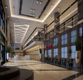 2018年办公楼大厅装修效果图