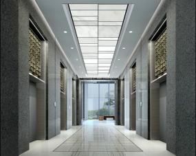 办公楼大厅装修实物图片