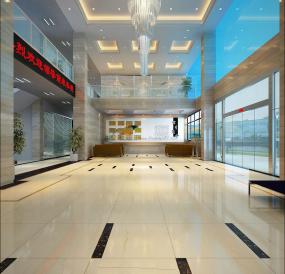 办公楼大厅装修实景图图片