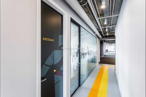 磨砂玻璃隔断图案效果图