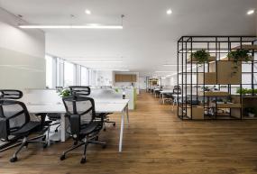 办公室石膏板吊顶装修效果图片