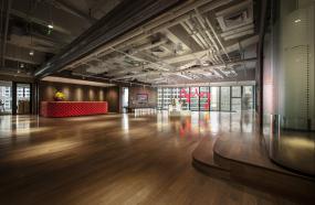 办公室石膏板造型顶装修效果图