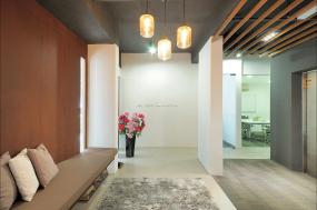 办公室石膏板隔断墙装修实景图图片