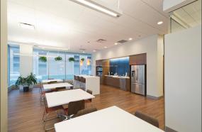 办公室石膏板隔断墙装饰图片