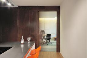 办公室石膏板隔断墙装修高清图片