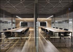 办公室成品玻璃隔断装修图片