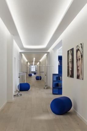 石膏板办公室隔断装饰装修效果图