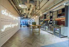 高档石膏板办公室隔断装修图片