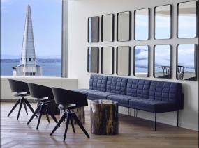 石膏板办公室隔断装潢效果图片