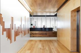 石膏板办公室隔断装潢效果图