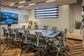 传媒公司办公室装修实景图图片