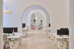 高档办公室地板拼花装修效果图