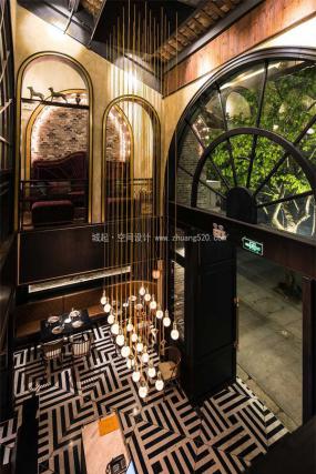 高档茶港茶餐厅装修图片