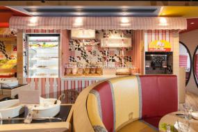 粤港茶餐厅装修设计效果图片库