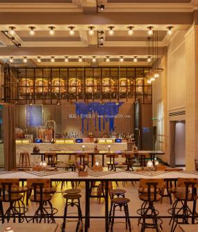 高端酒店自助餐厅装修效果图