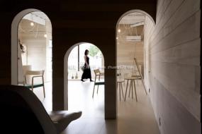 高档小型理发店装修效果图