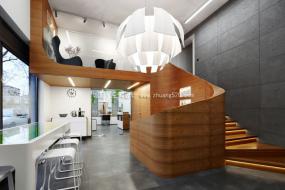 个性风格理发店装修效果图