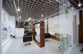 复古风格发廊设计装修效果图