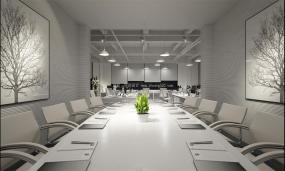 企业会议室装修效果图