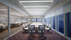 企业会议室设计效果图