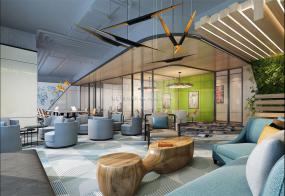 企业会议室装潢效果图片