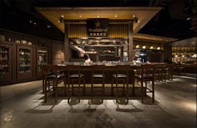 复古风格餐厅装潢效果图片