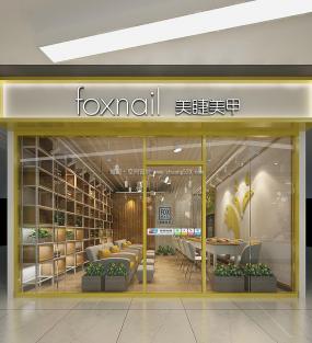 化妆美甲店装潢效果图片