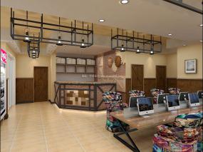 网咖装修装潢效果图