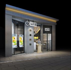 上海面馆装饰设计效果图