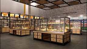 包子店装饰设计效果图片