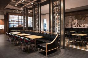 最新牛排餐厅设计装饰效果图片