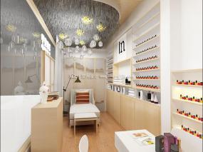 最新化妆美甲店装饰实景图