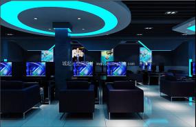 主题网咖装饰设计效果图