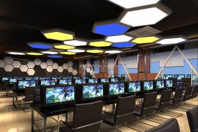 主题网咖装修设计效果图