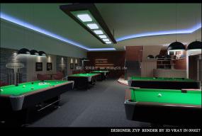 台球厅设计装修效果图