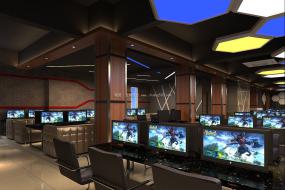 高端主题网咖装修图片