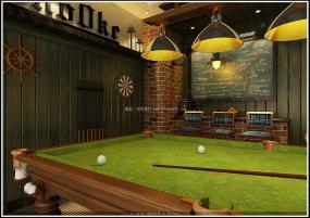台球厅设计装饰效果图片