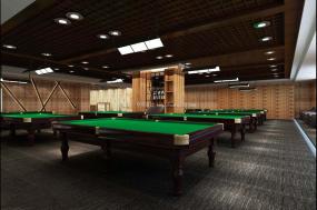 高端台球厅装修效果图