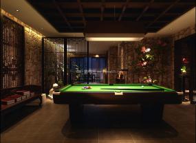 最新台球厅装饰实景图
