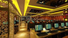 高端主题网咖装修效果图