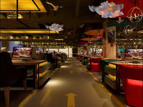 主题网咖装修实物图片