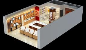 2019年眼镜店布置装修效果图