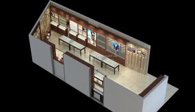 眼镜店布置设计效果图